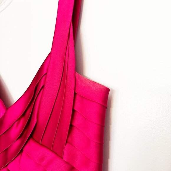 BCBGMaxazria Hot Pink bandage cocktail dress 6 - Picture 3 of 8